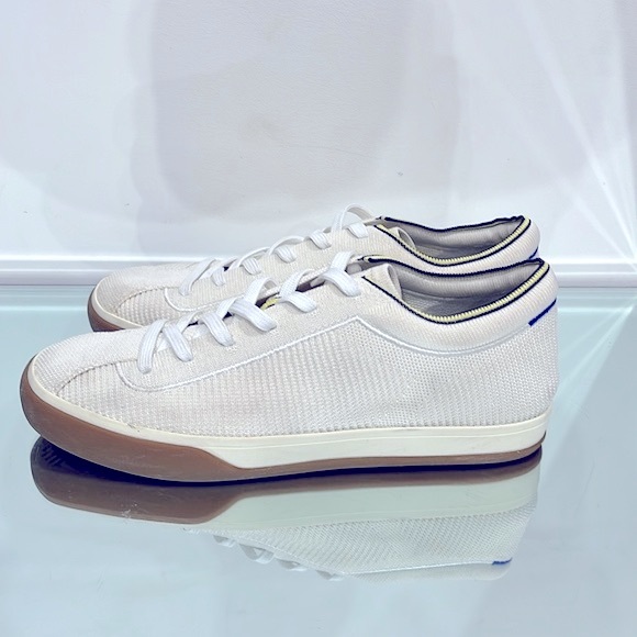 Rothy’s Blond Lace Up Sneakers in Cream and Beige size 9 - Picture 3 of 14